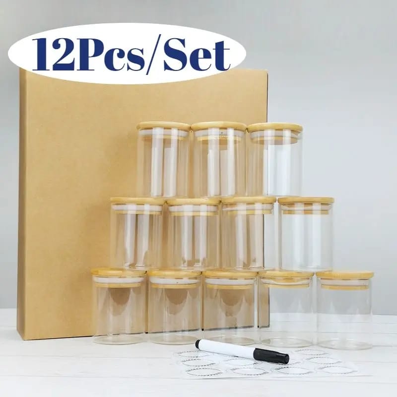 12pcs Spice Jars
