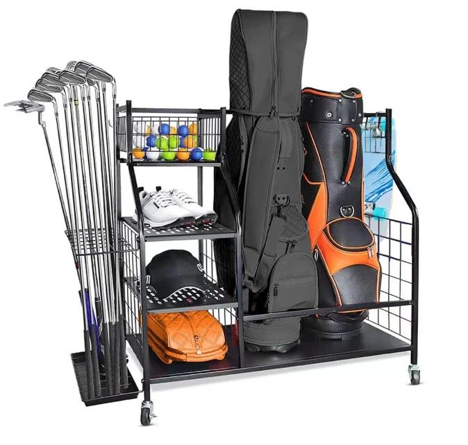Golf Bag Organizer Rack