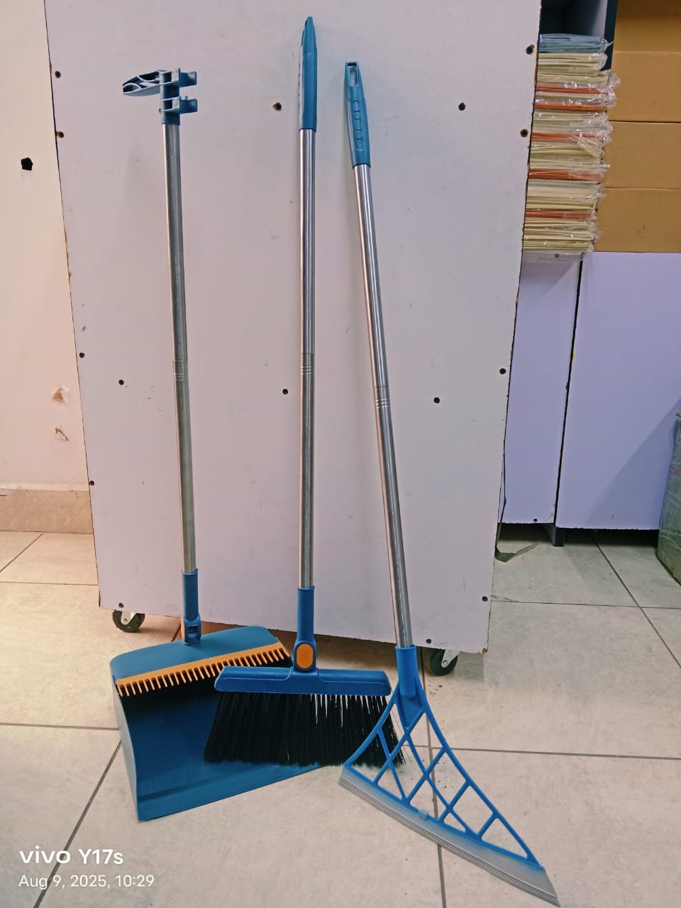 3 in 1  Long Broom scoop dustpan set