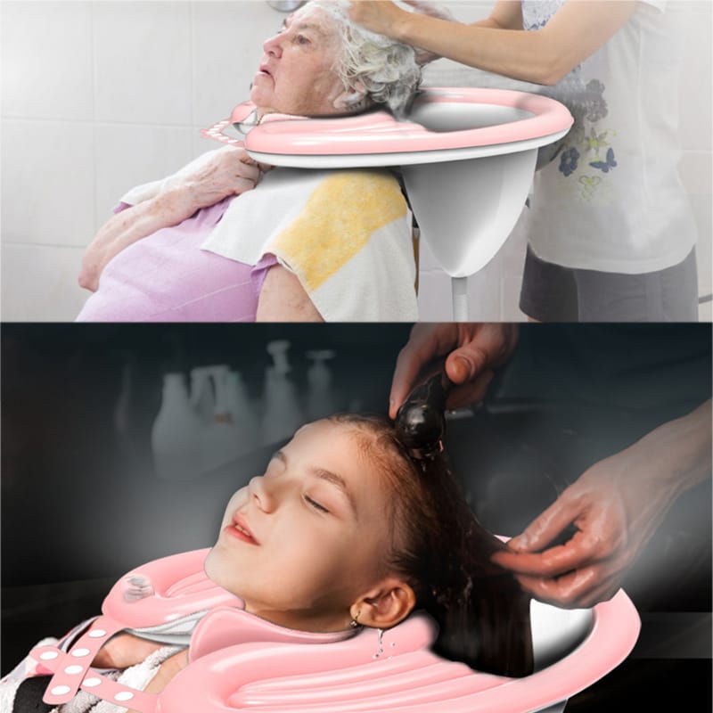 Inflatable hair basin