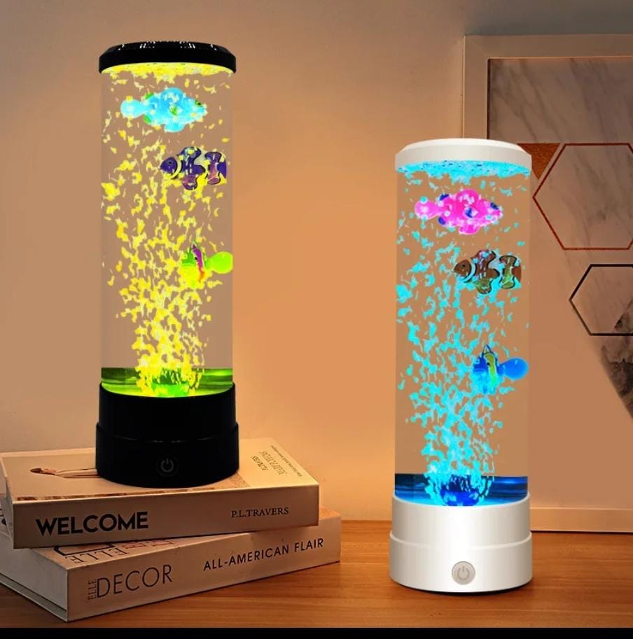 LED Bubble Fish Lamp decor