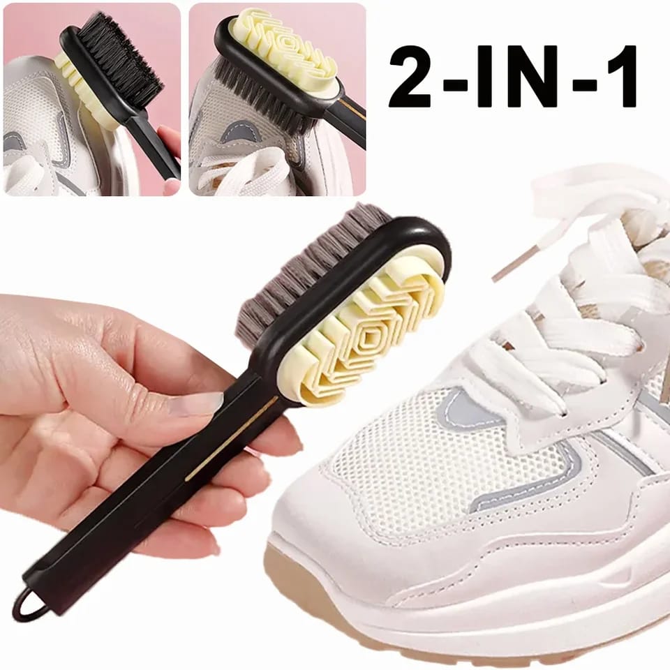 Double sided  shoes cleaning brush