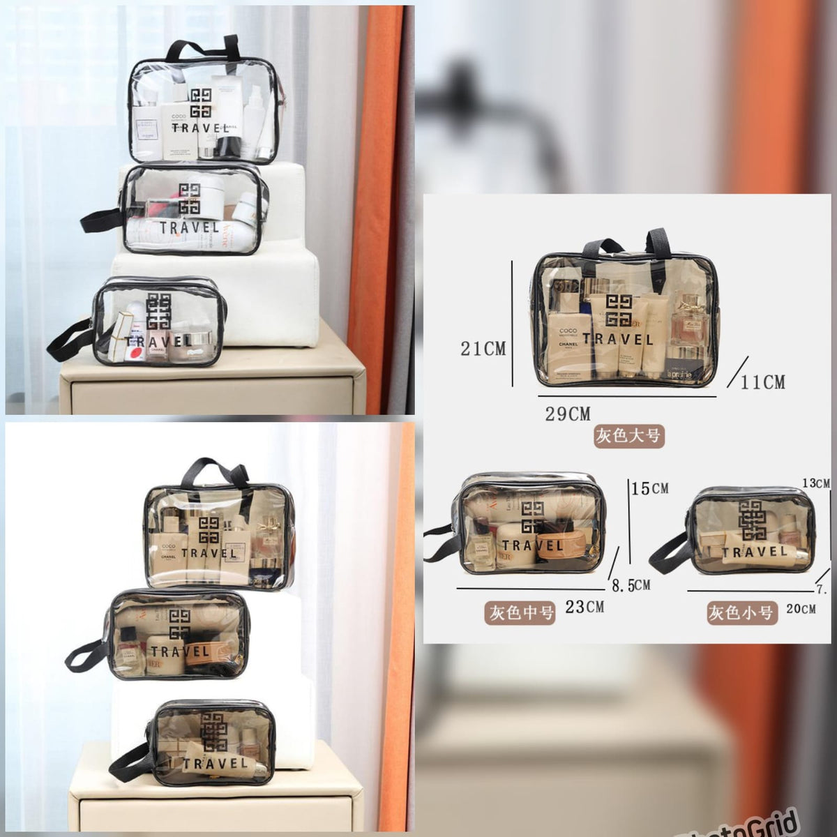 3in1 Travel  Washbag