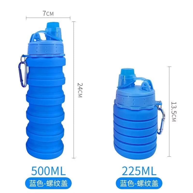 Silicone folding water bottle