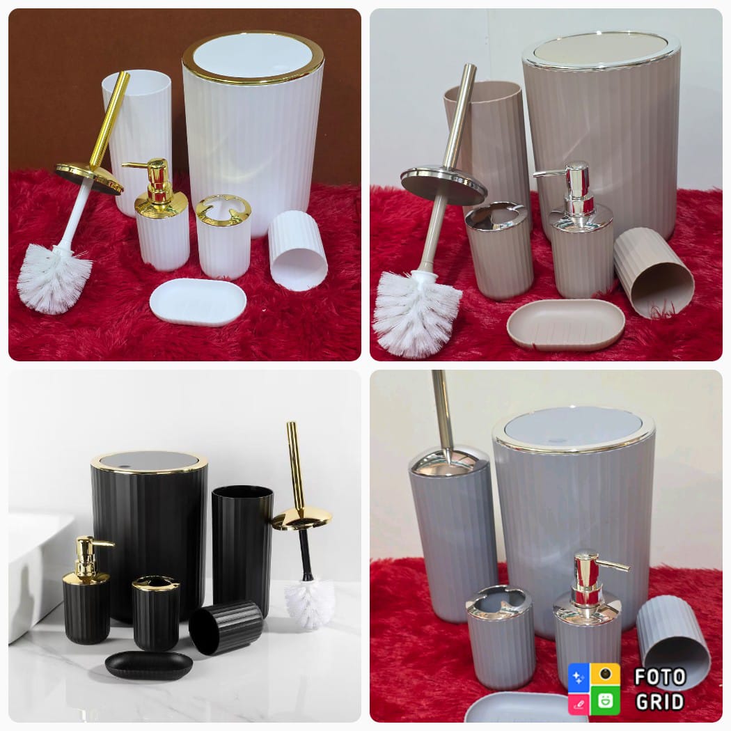 6 bathroom accessories set