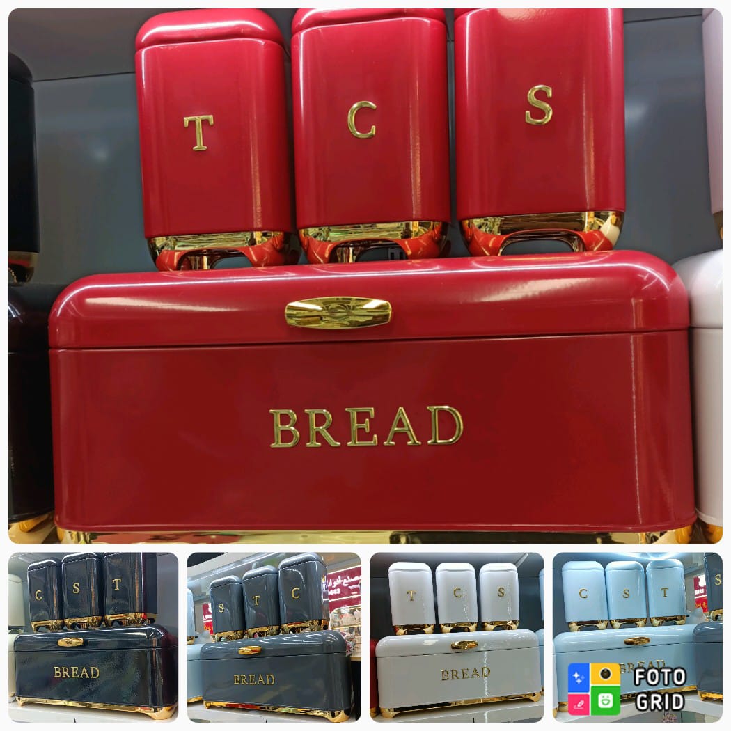 Bread Bin with Three Canister