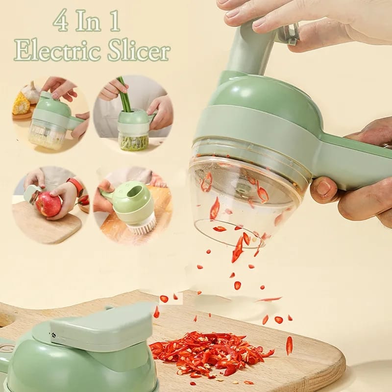 4in1  Electric vegetable cutter