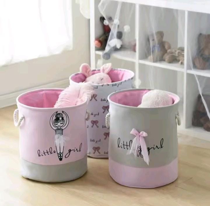 Soft fabric storage basket