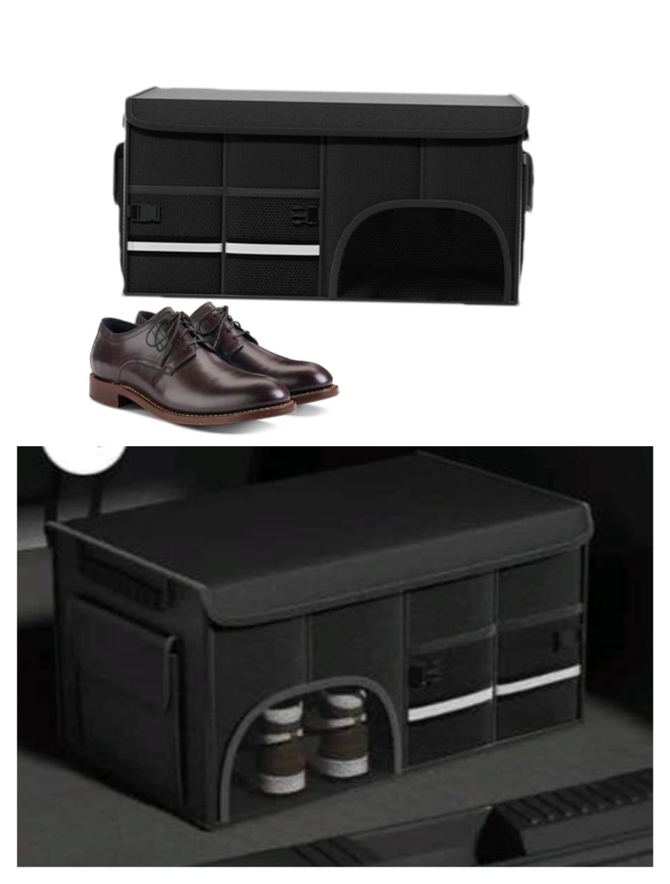 Car Trunk with shoe compartment