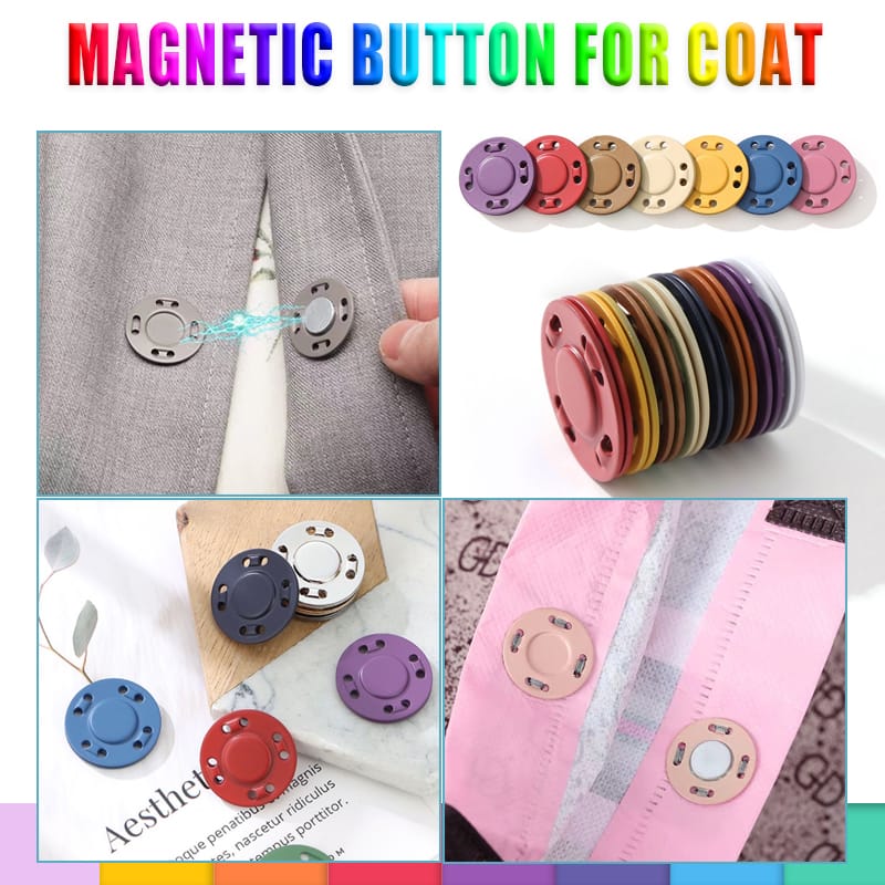 Magnetic coat buttons