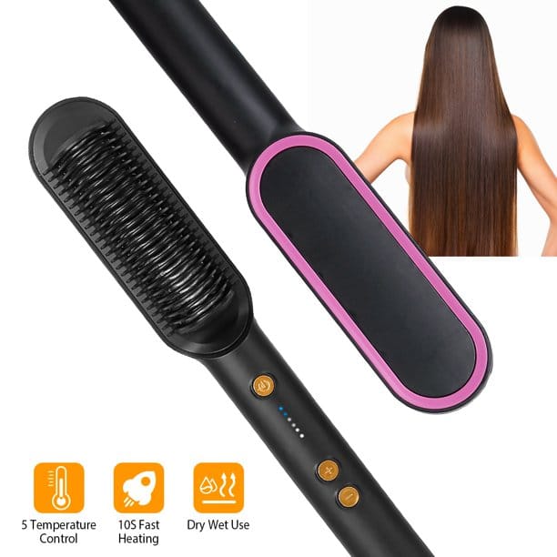 Hair straightener comb