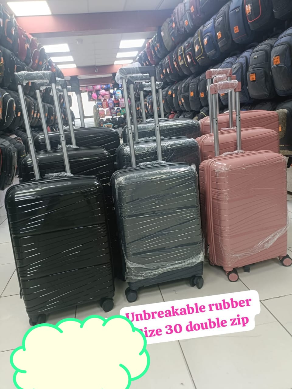 Trolly bag/travelling bag/ 3inb1 suitcase/rubber suitcase/rubber trolly bag