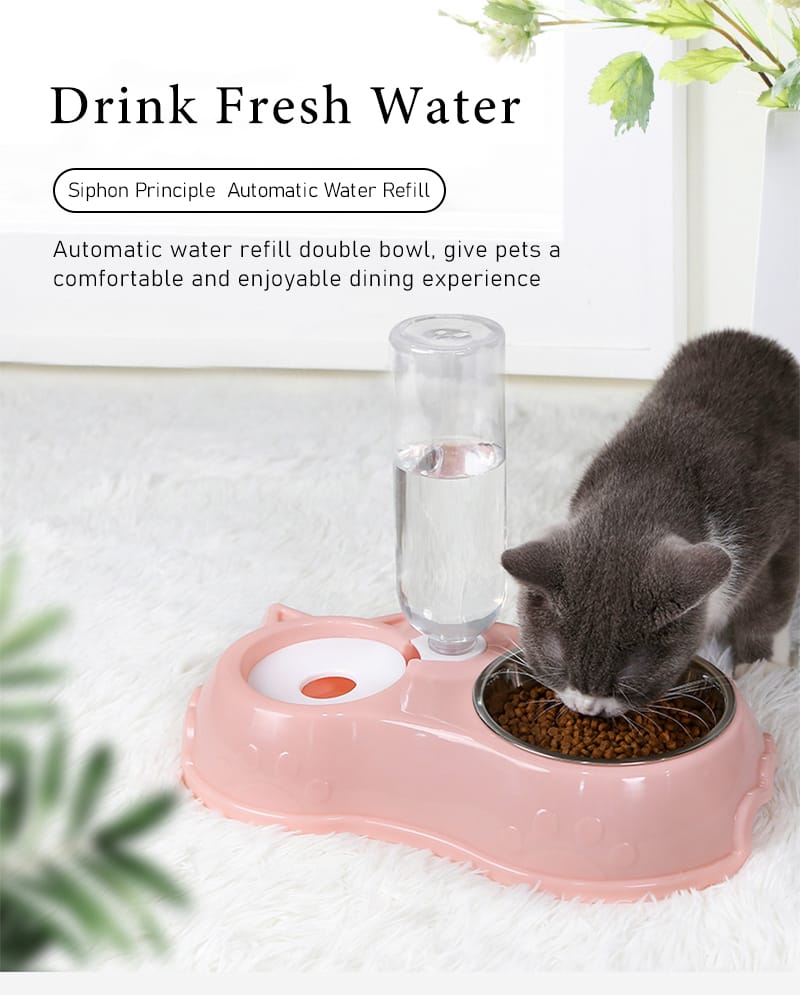 Automatic single pet bowl plus water dispenser*