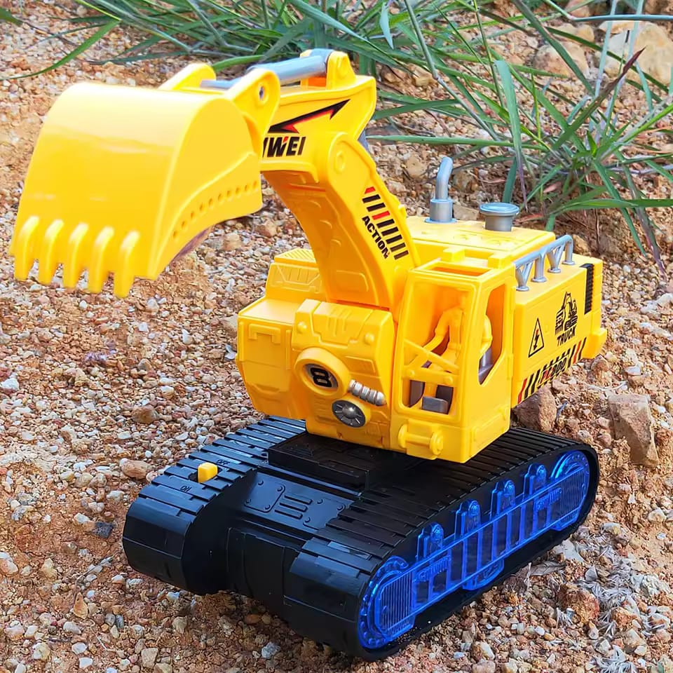 Kids battery operated excavator