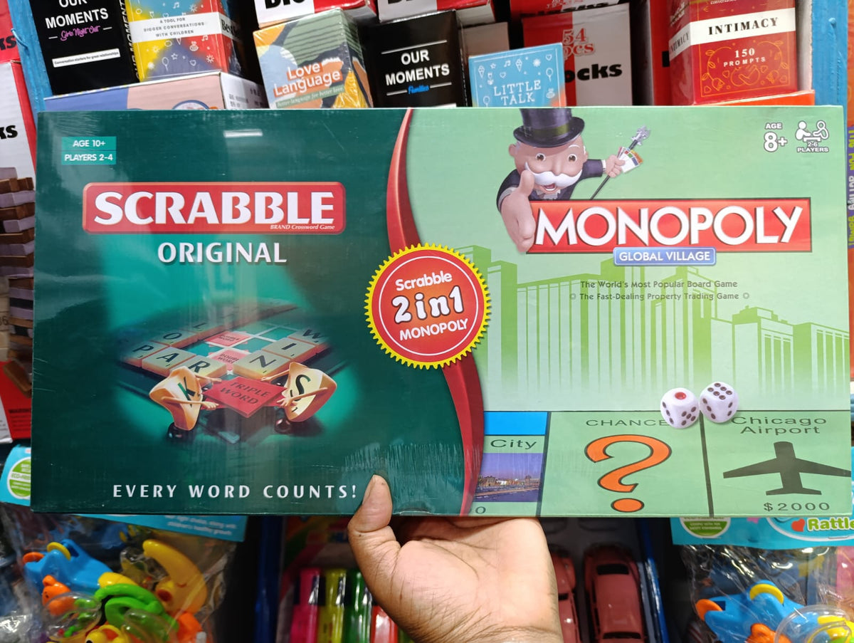 2 in 1 Monopoly Scrabble
