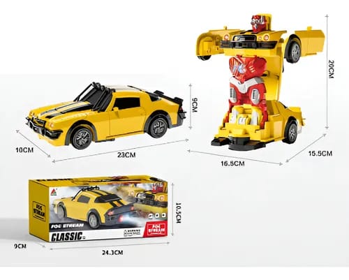 Classic robot deformation car
