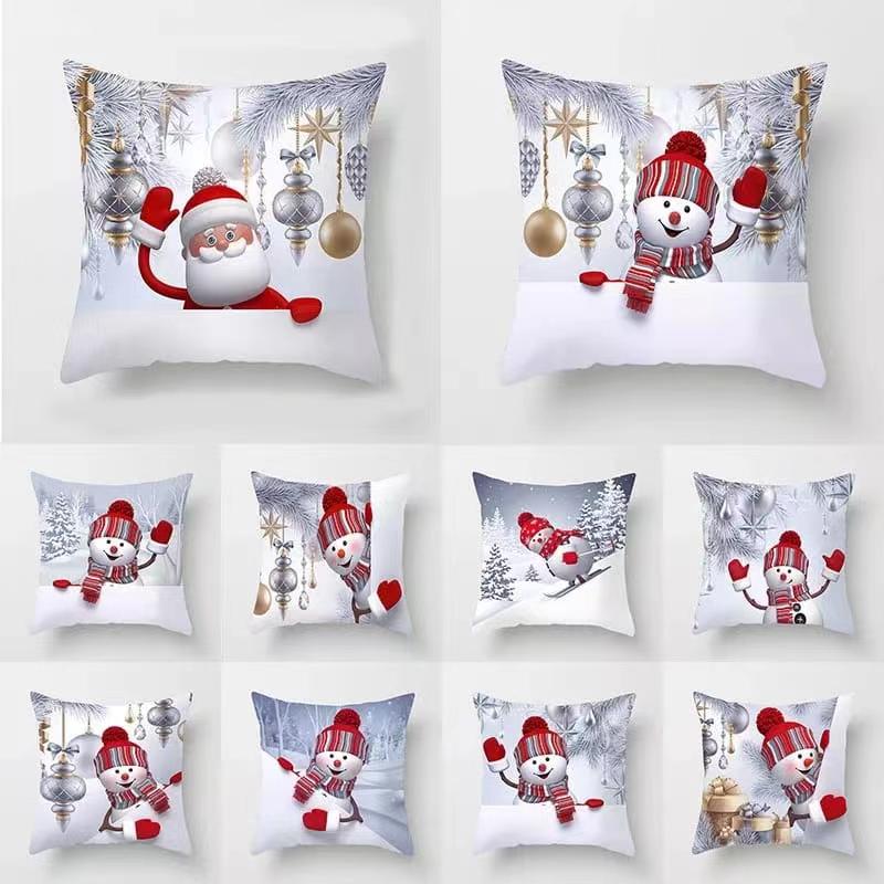 Christmas snow themed pillow cases