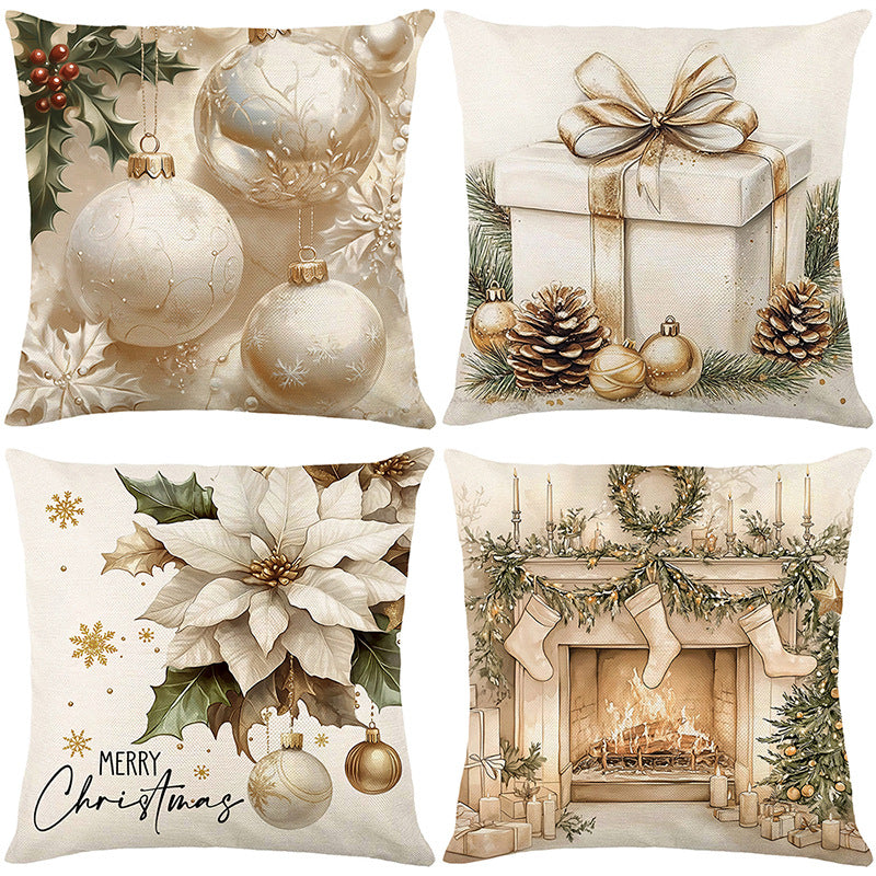 Christmas themed pillow cases