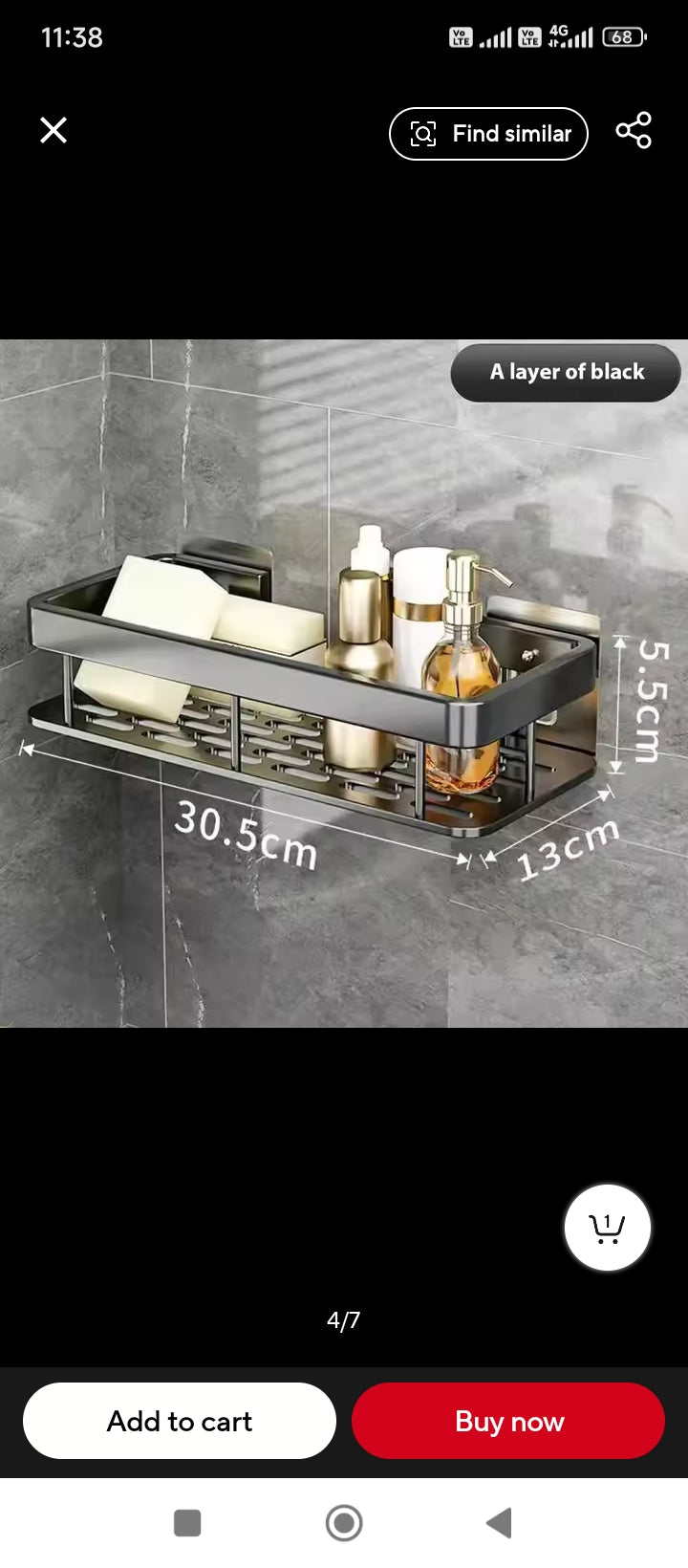 Bathroom/kitchen organiser 3pcs