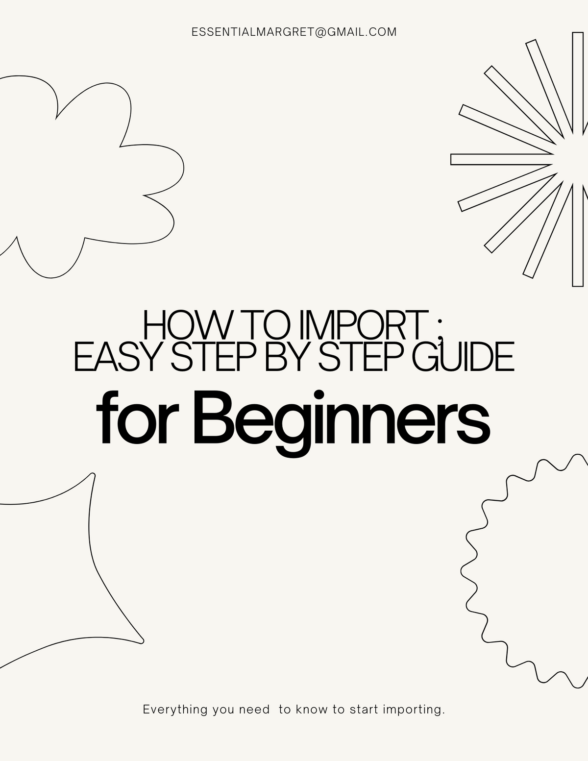 easy step by step guide for import