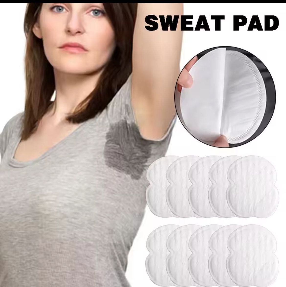 Sweat absorbent pads 10pcs