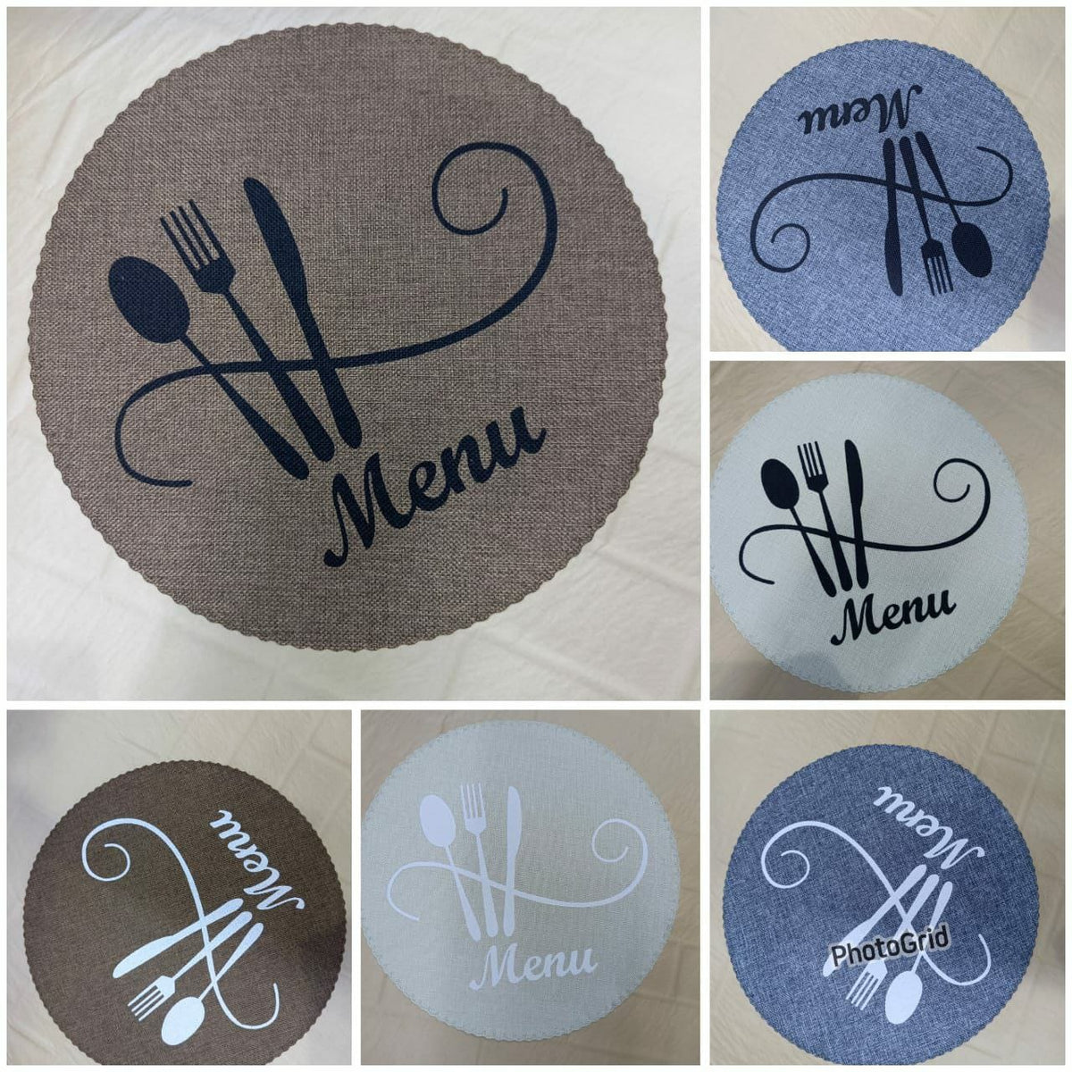 Round table mats 6pcs