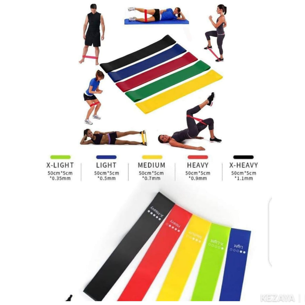 Resistance Bands. 5pcs