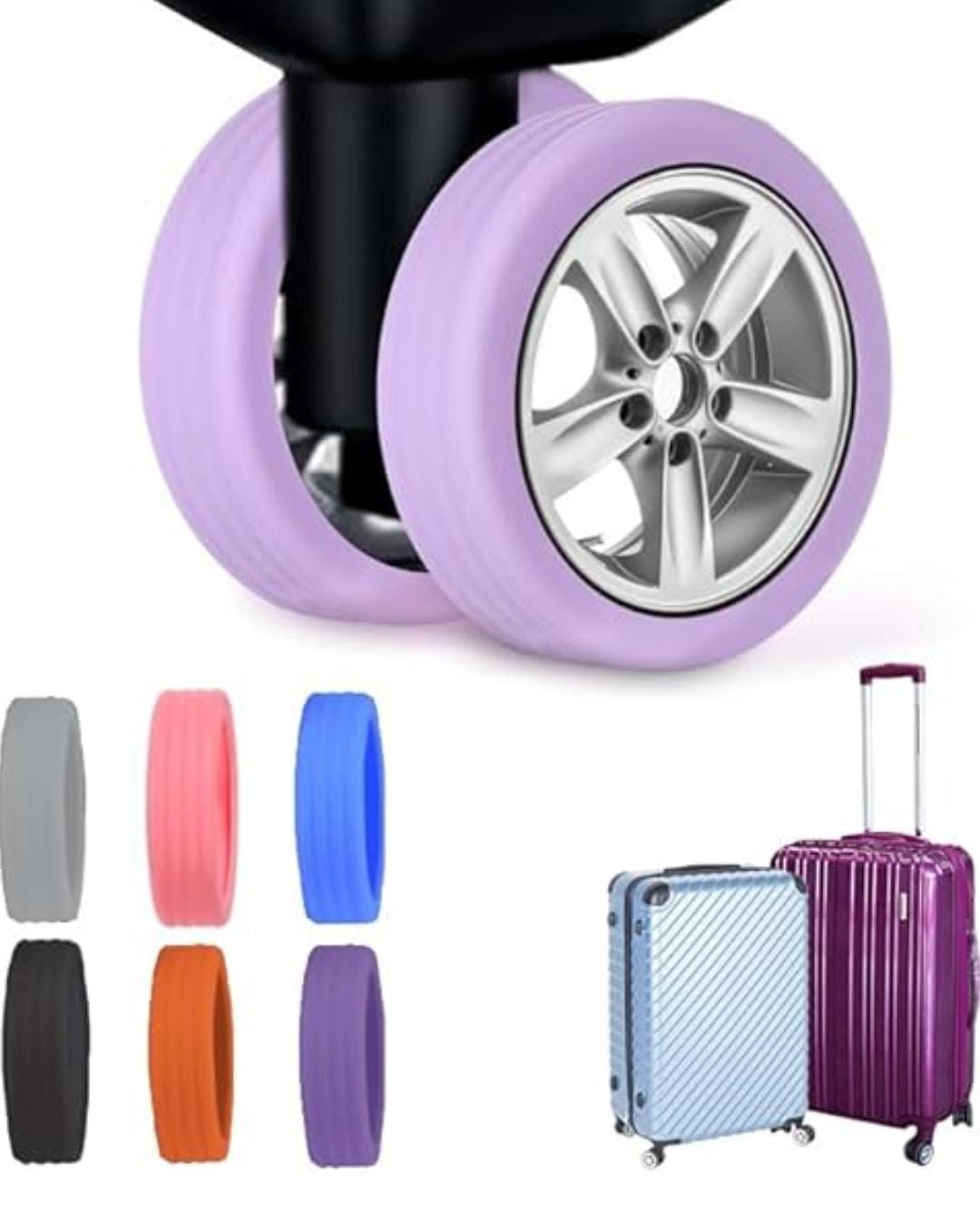 Luggage wheel cover