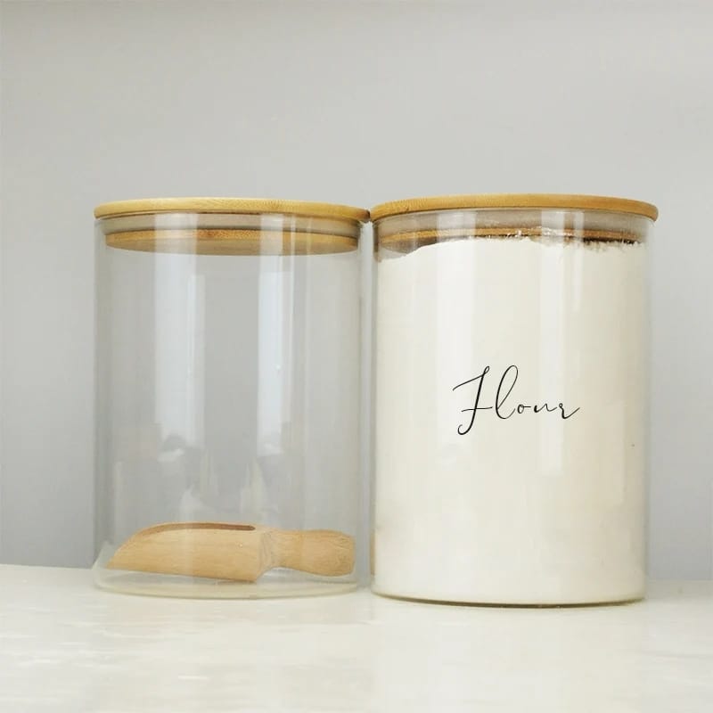 Glass storage containers