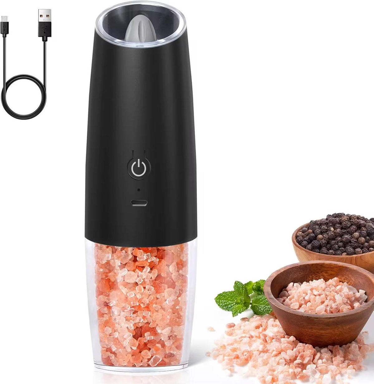 Rechargeable Electric Salt and Pepper Grinder