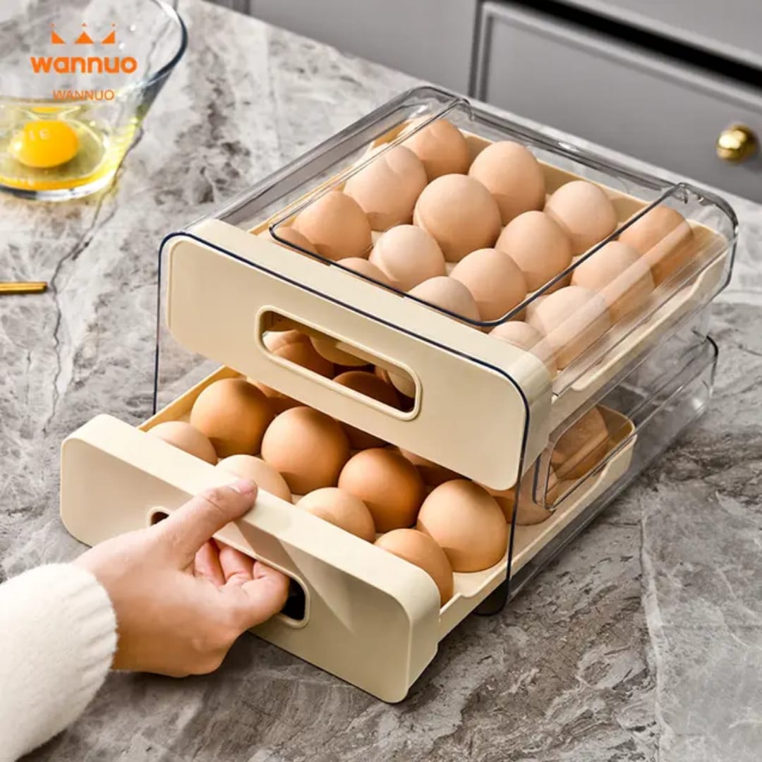 Acrylic Double layered Egg Storage Box/Egg Tray