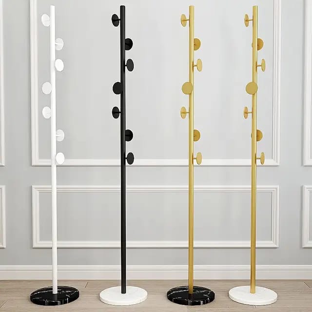 Marble base Luxury coat rack floor standing clothes hanger