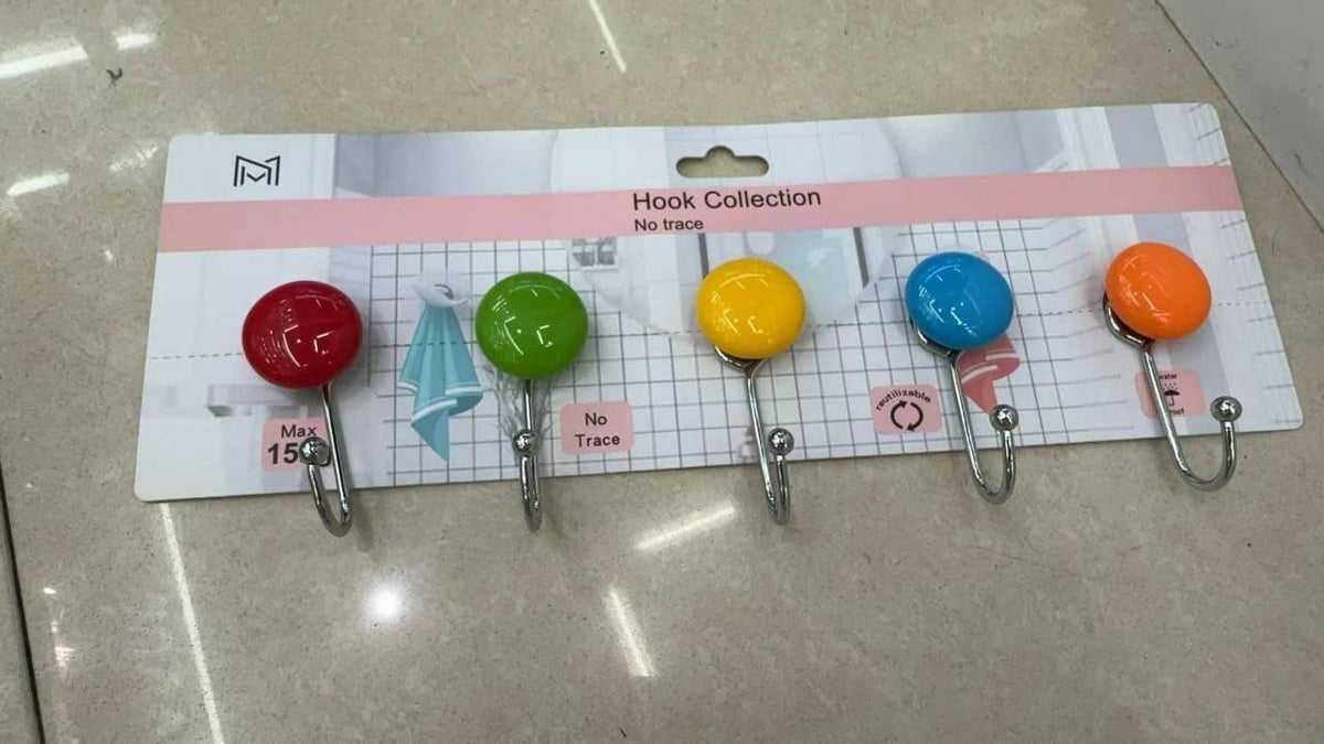 5pcs multifunctional coloured hooks