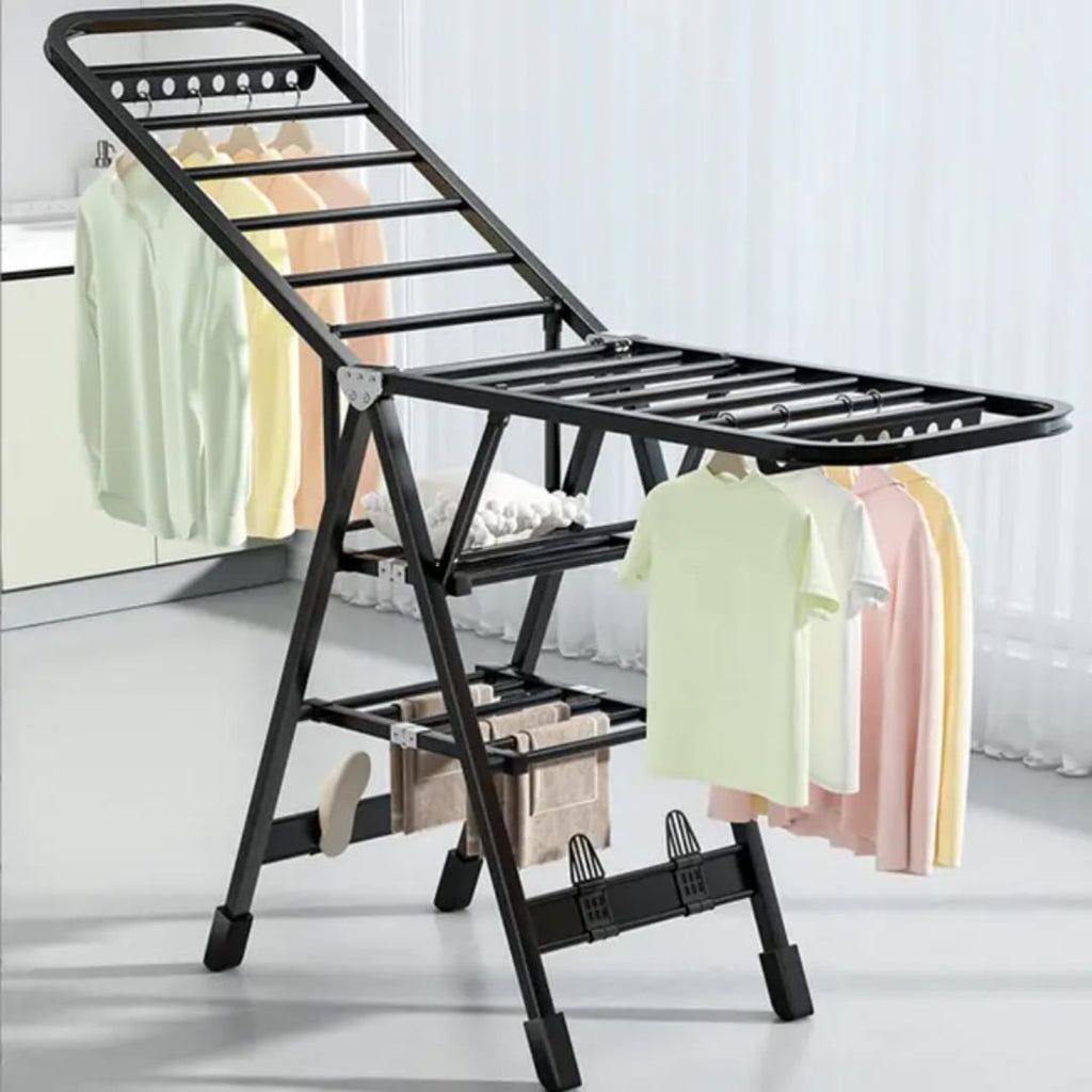 Black Movable Outdoor Drying Rack – homehub