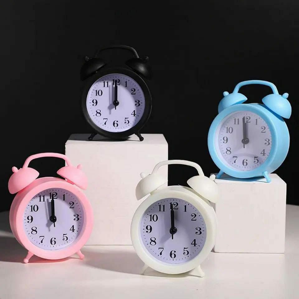 Cute Alarm Clock with Large Analog Battery Operated Clock at Dawn