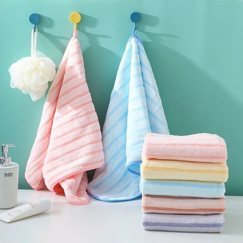 Coral velvet microfiber towels