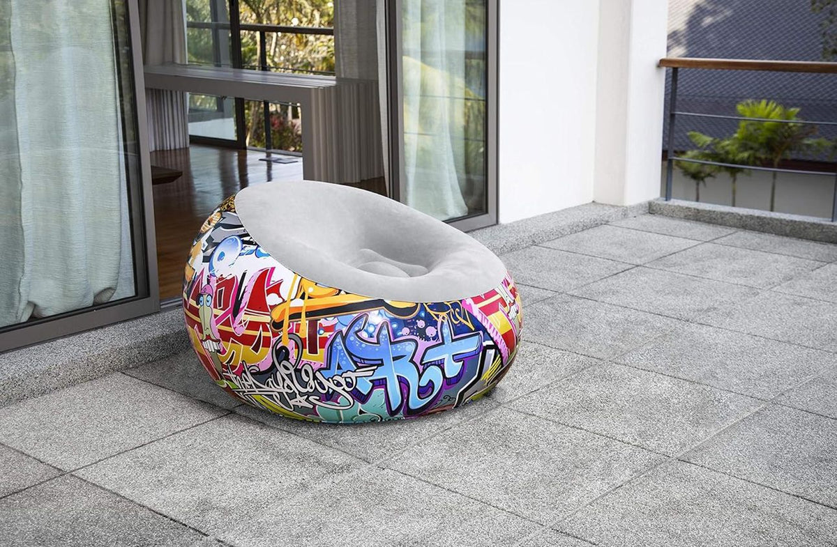 Graffiti Inflatable bean bag Airchair