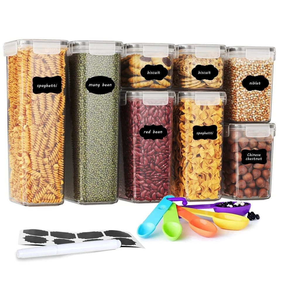 8pcs Food/Pantry Storage Containers