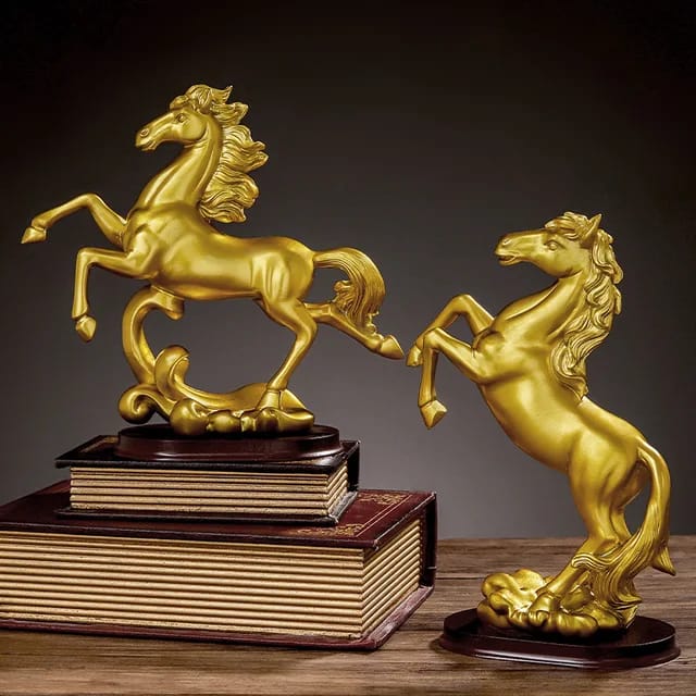 Gold decor horse