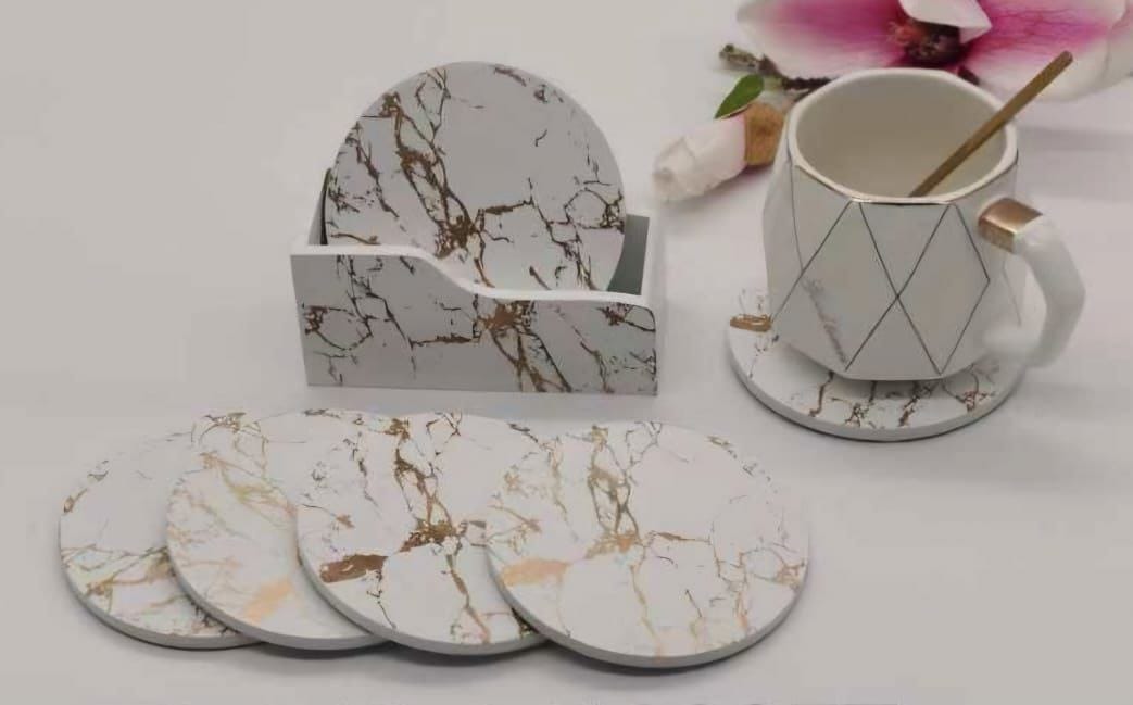 Marble cup coaster