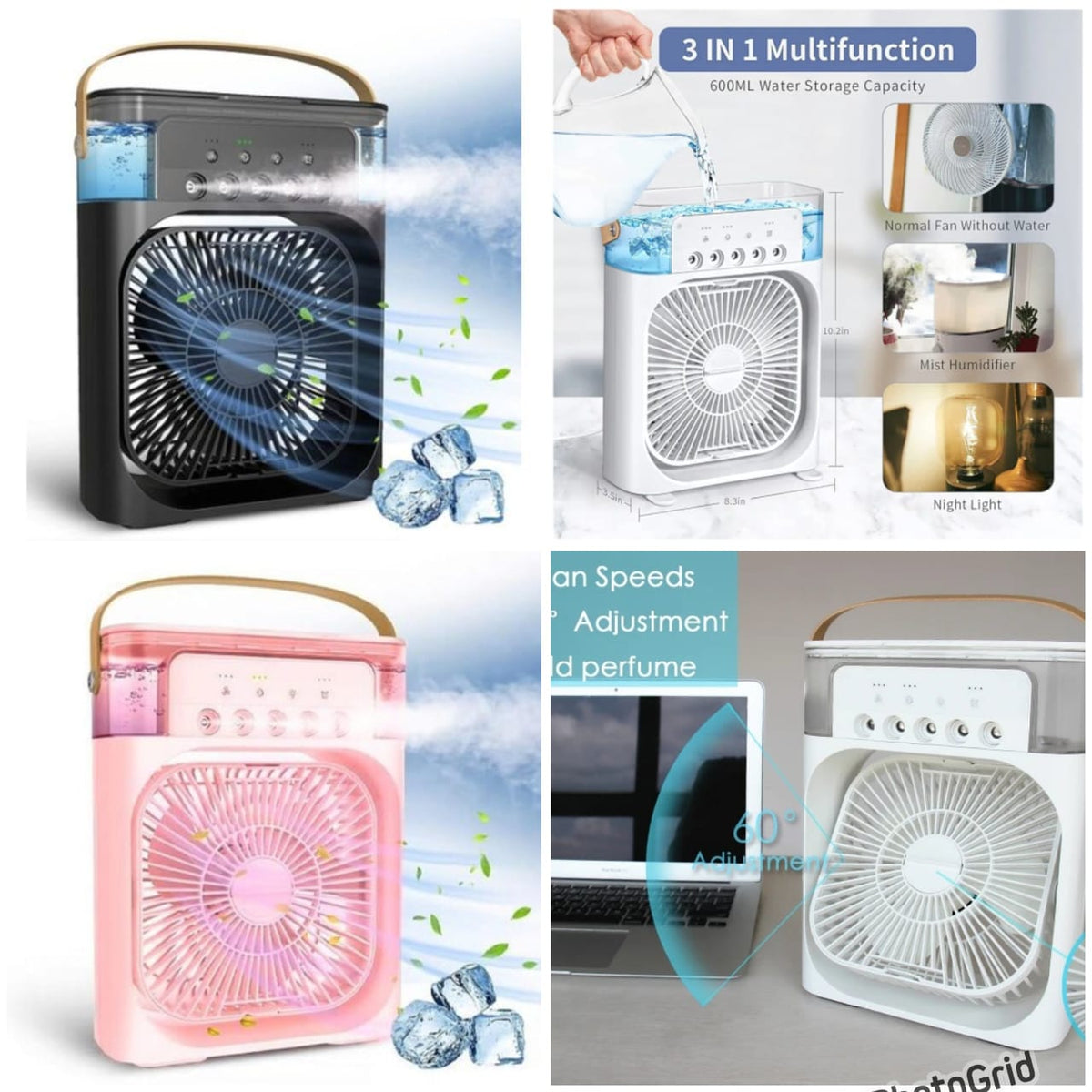 Portable Humidifier Air Cooler Fan