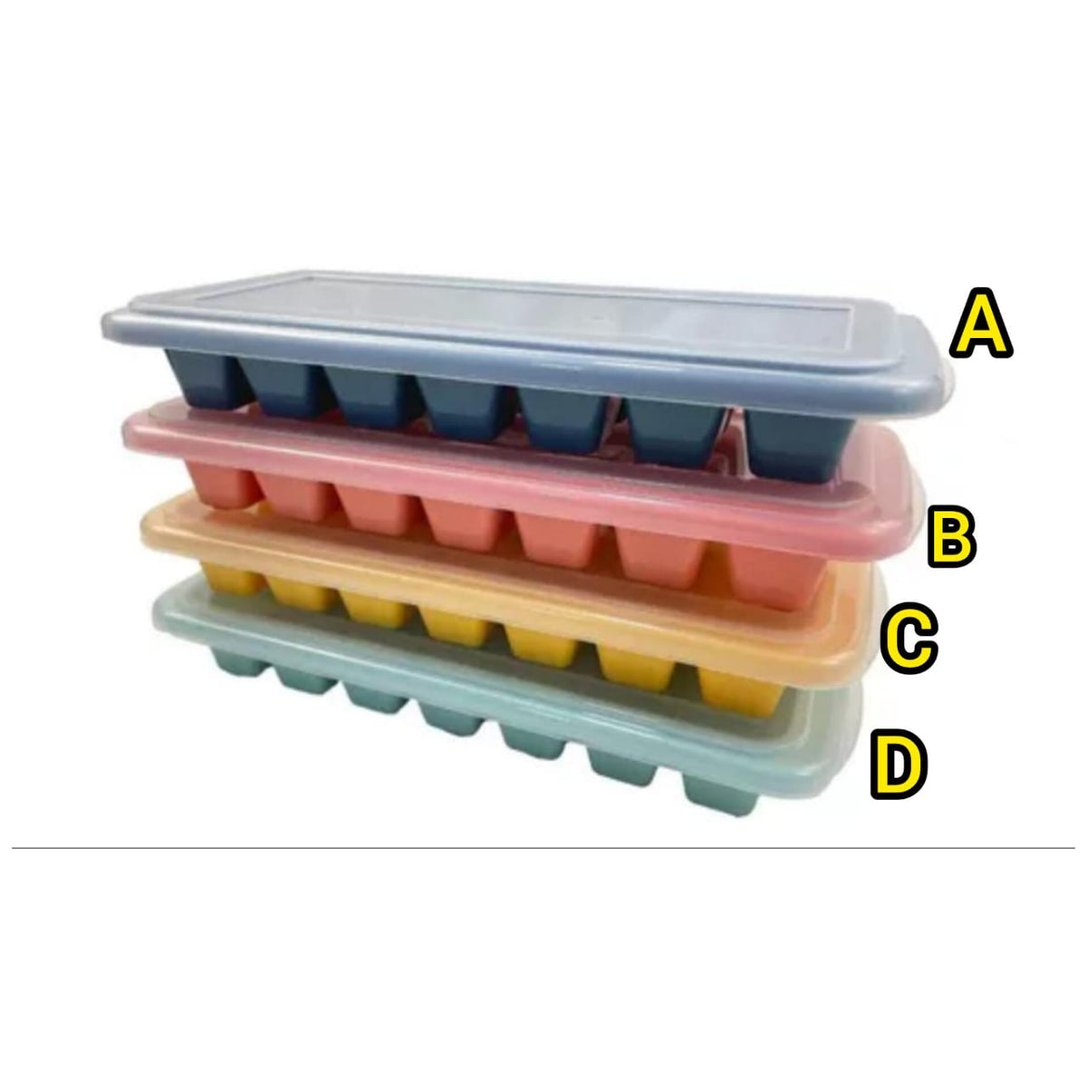 Ice cube tray with a lid