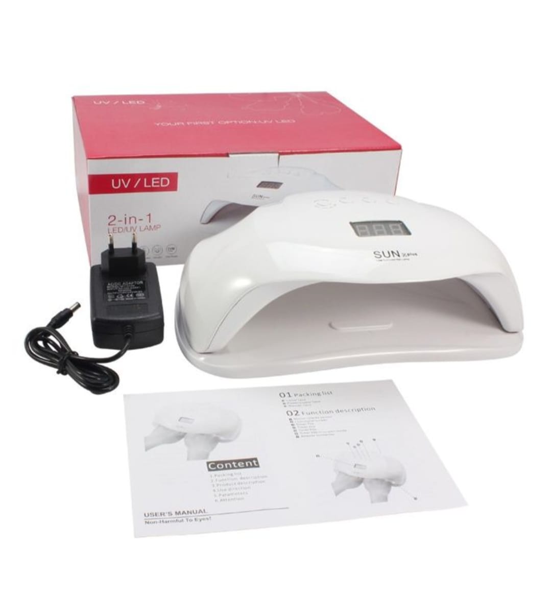 2 in 1 (double hands) Professional UV/LED nail lamp dryer gel polish
