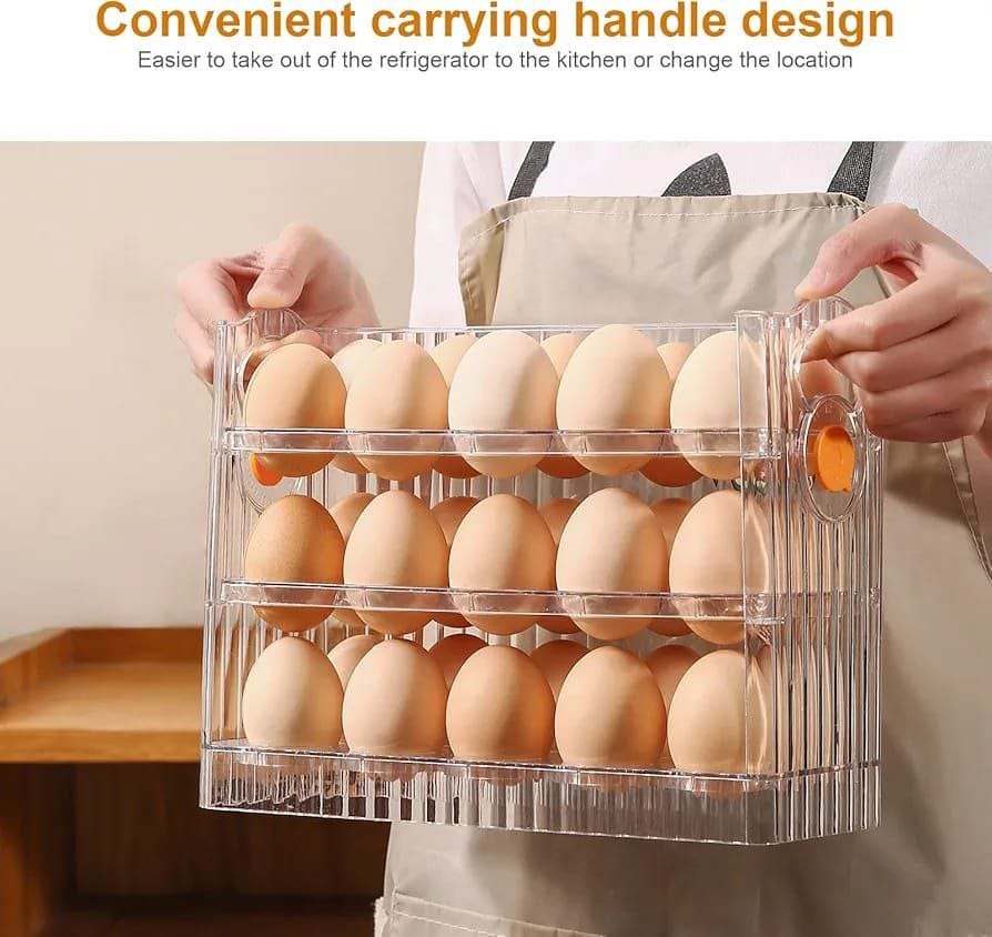 Acrylic transparent  flip egg box