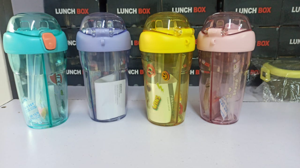 Cartoon themed Partitioned Water bottle