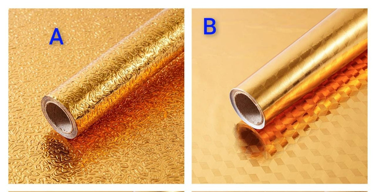 Gold Aluminium Foil /Kitchen table top liner*