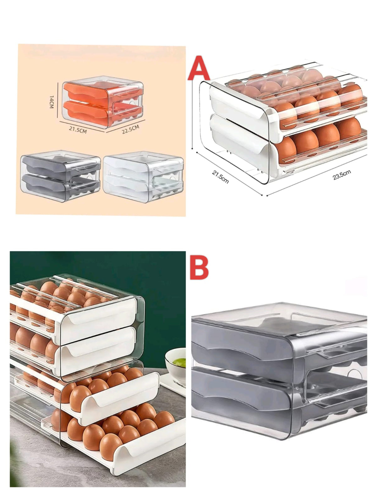 32 Pcs  Egg Holder Tray