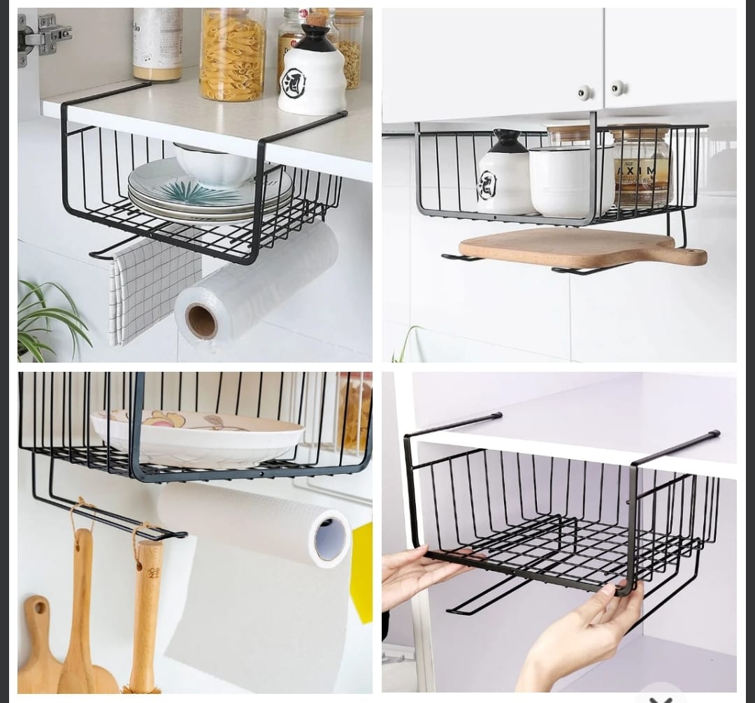 Under the Shelf Organizer with Hooks