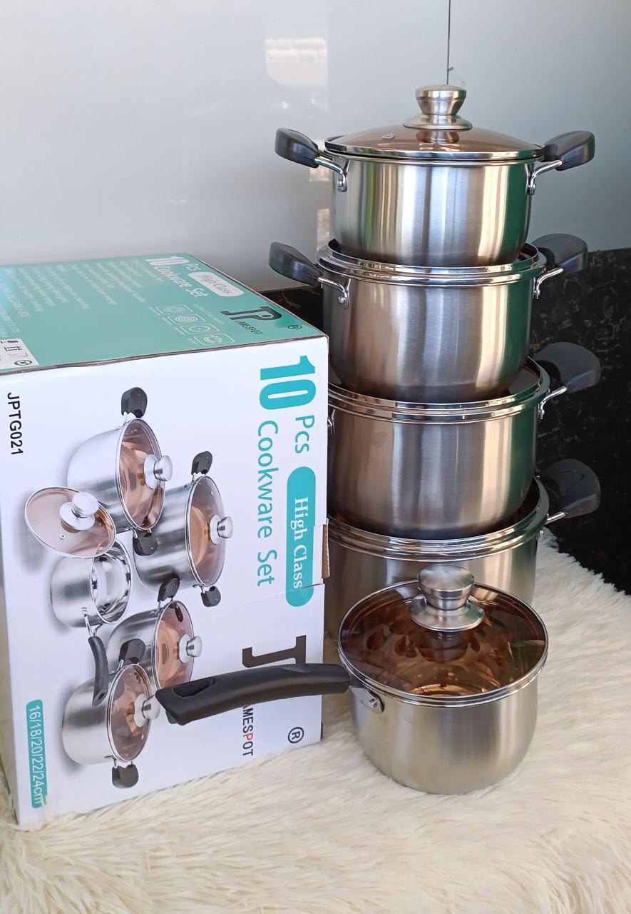 10 pcs JP Stainless Cookware