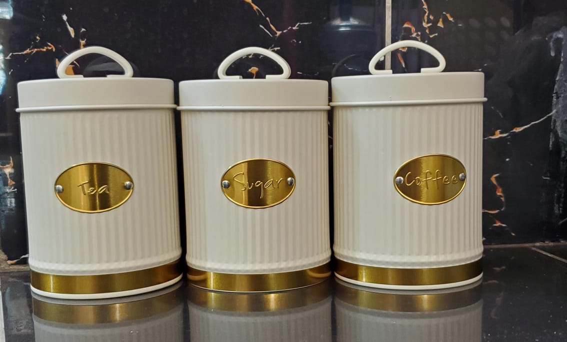 3pc Alloy  Canister Set